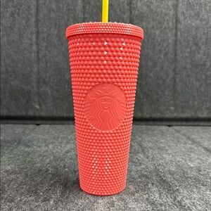 Starbucks Coral Textured Tumbler